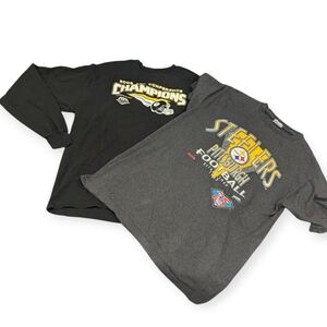 Pittsburgh Steelers long and short sleeve t-shirts from '08 and '07 Size large